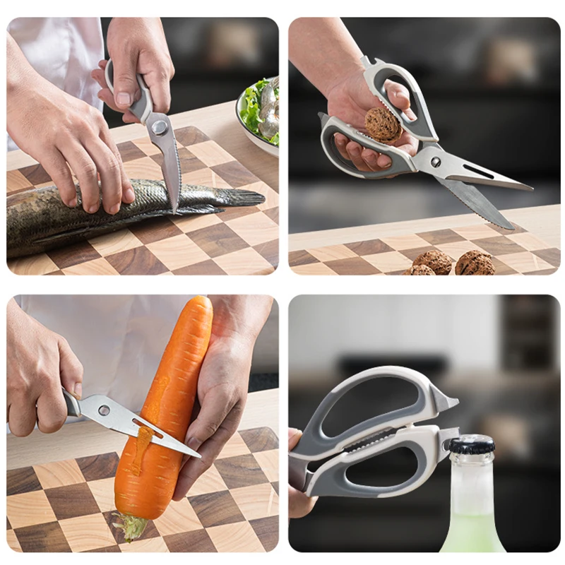 multi purpose stainless steel kitchen scissors