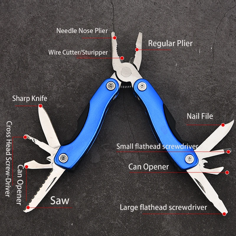 11 in 1 stainless steel multi tool pliers