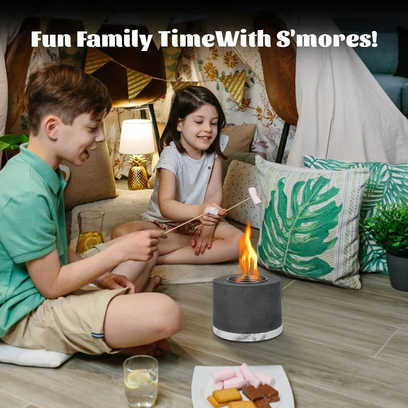 portable indoor or outdoor mini small concrete fire pit