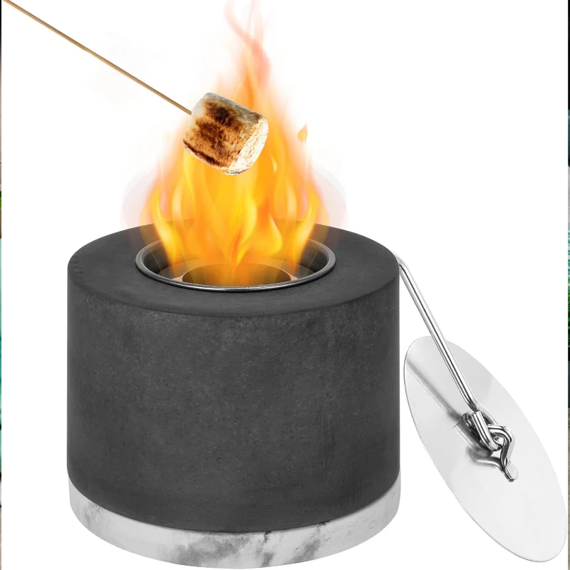 portable indoor or outdoor mini small concrete fire pit