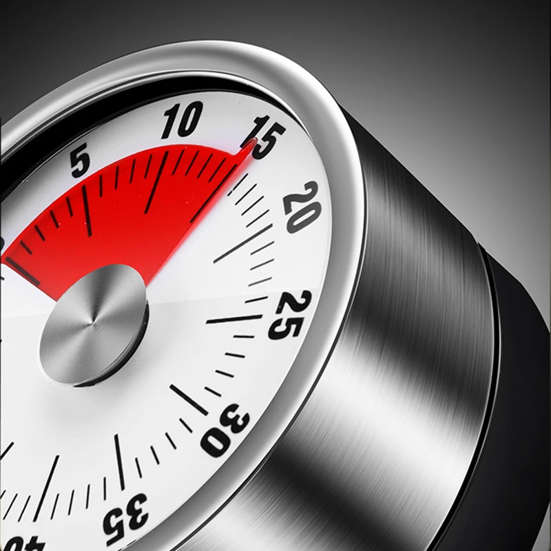 mechanical magnetic stainless steel timer 60 mins countdown