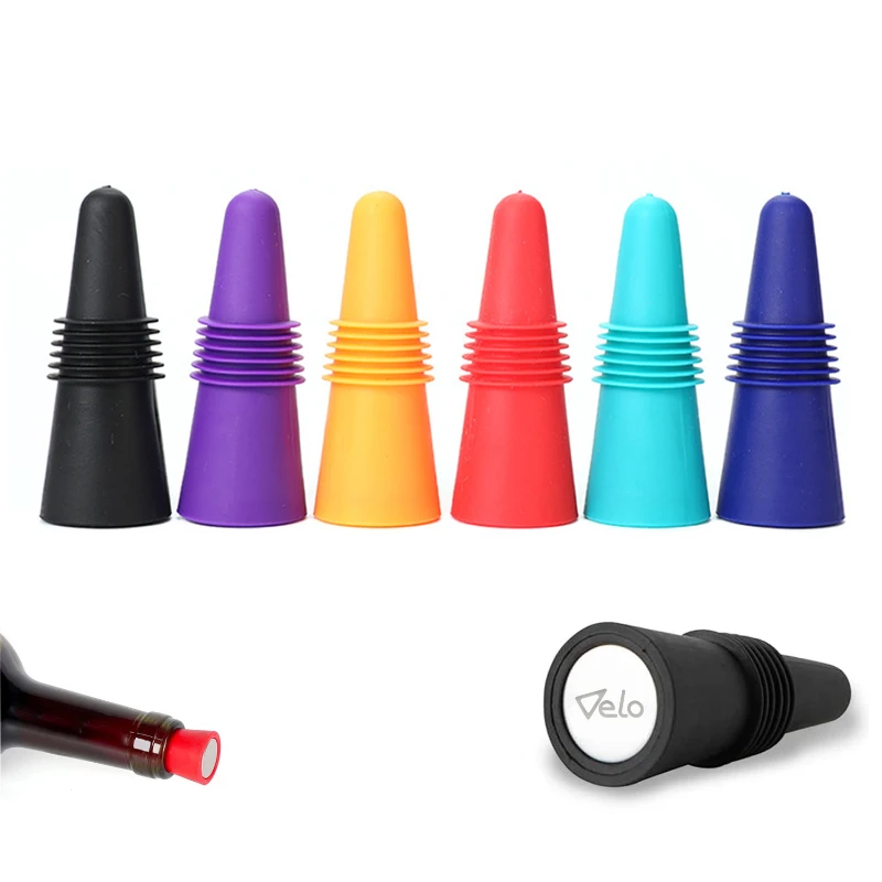 wine and beverage stopper with grip top