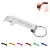 colored metal bottle opener keychain
