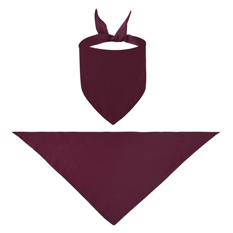 solid color pet bandanna