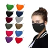 3 ply reusable cloth face mask with filter pocket washable