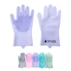 multifunction cleaning gloves dishwashing pet grooming brush