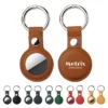 pu leather tag holder keychain