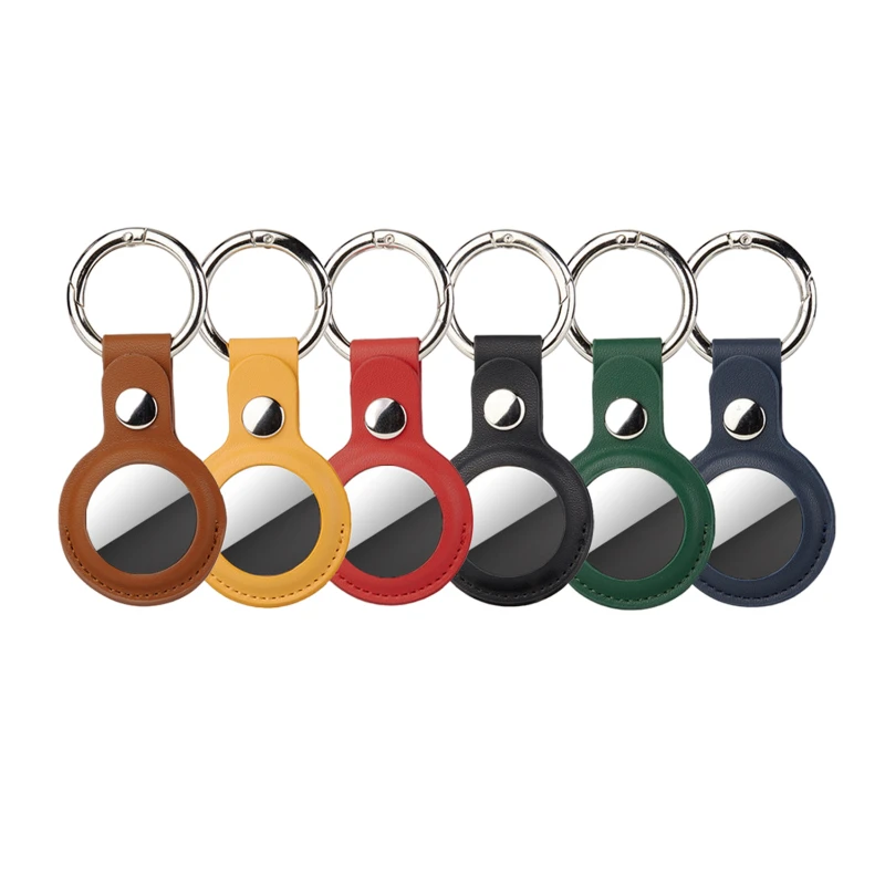 pu leather tag holder keychain