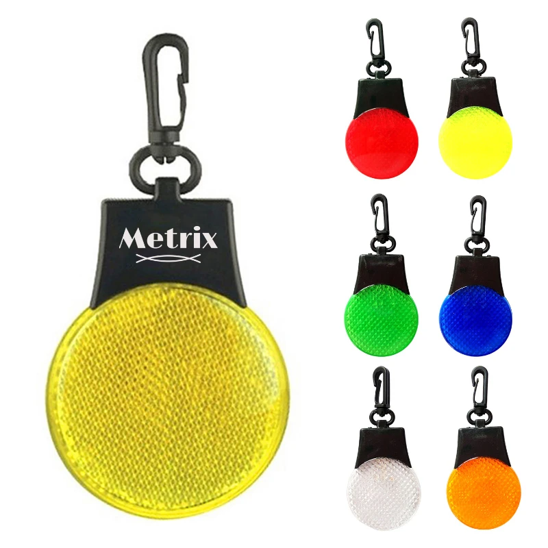 led safety warning light keychain