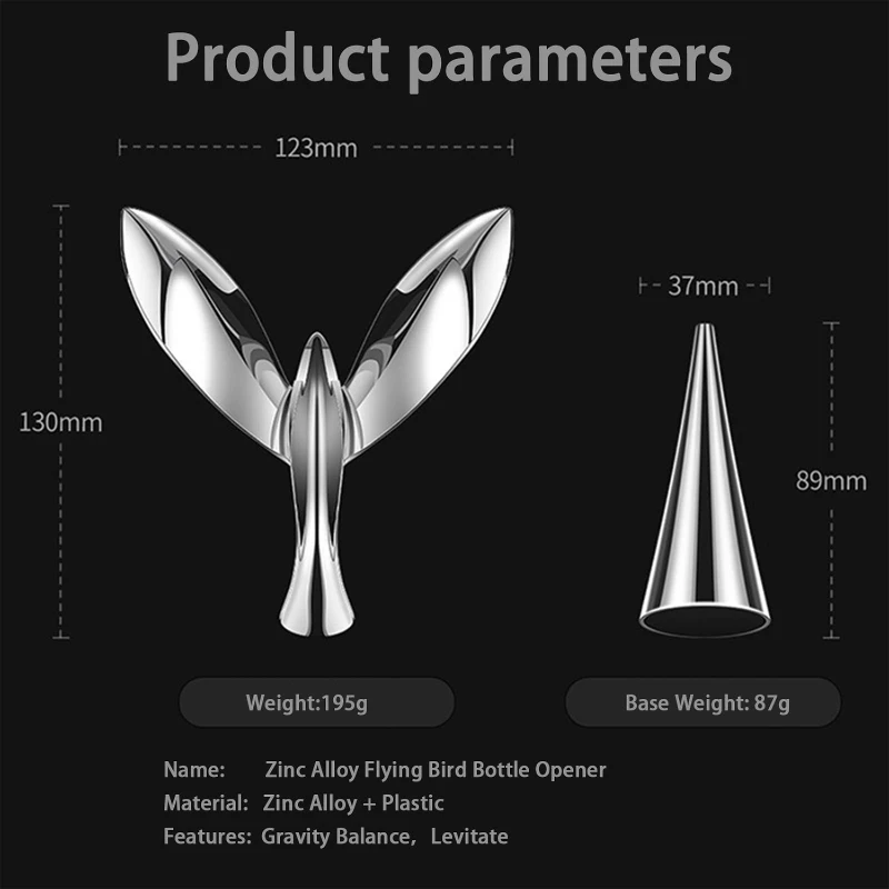 balancing bird bottle opener