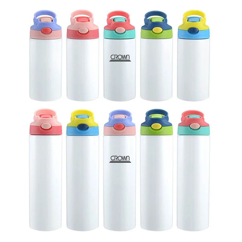 vacuum insulated kids water bottle with straw lid