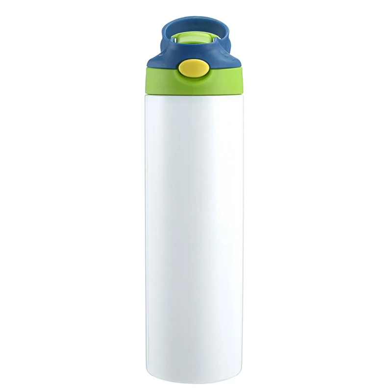 vacuum insulated kids water bottle with straw lid