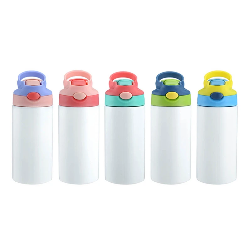 vacuum insulated kids water bottle with straw lid