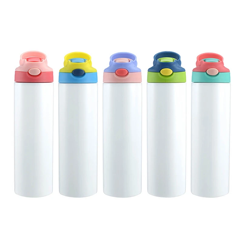vacuum insulated kids water bottle with straw lid