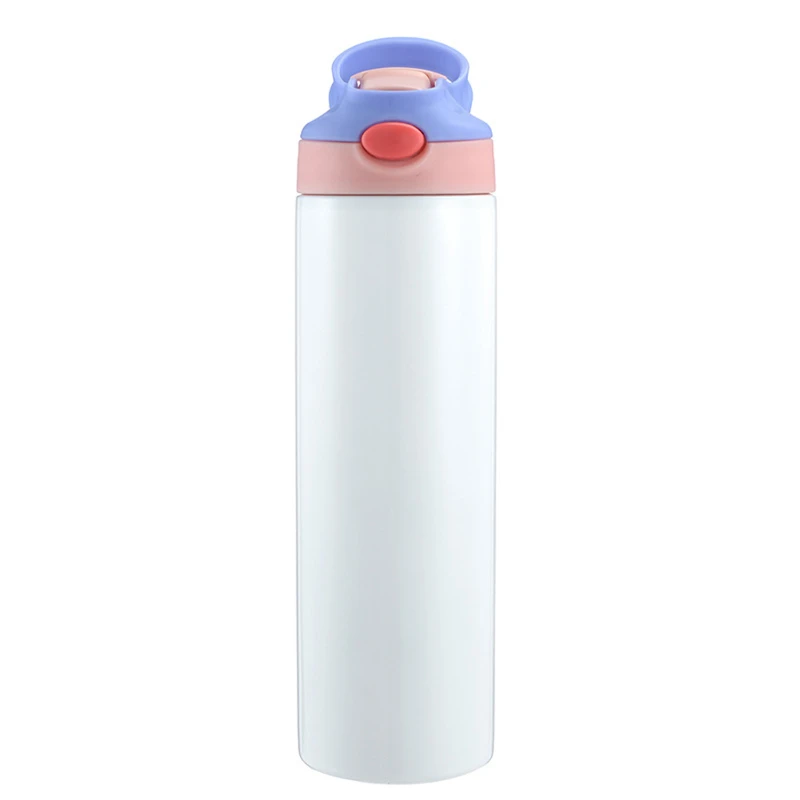 vacuum insulated kids water bottle with straw lid