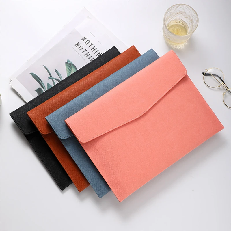 pu leather a4 document file folder