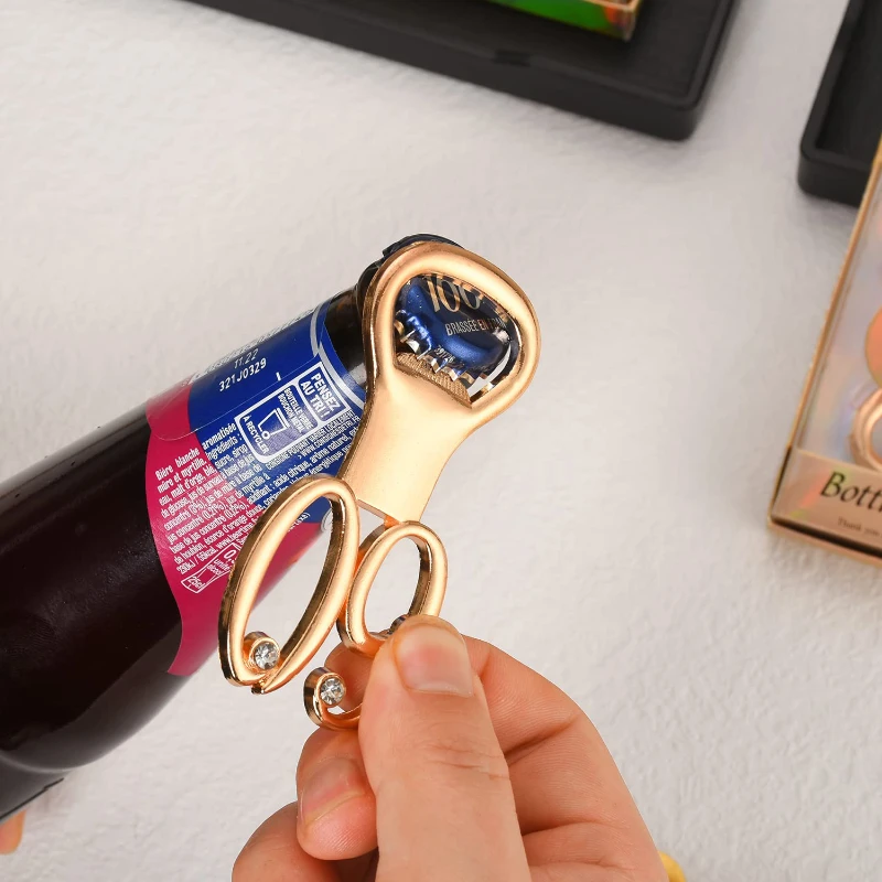gold bottle opener for birthday and wedding anniversaries