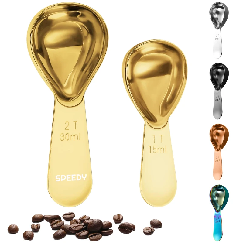 stainless steel coffee spoons set