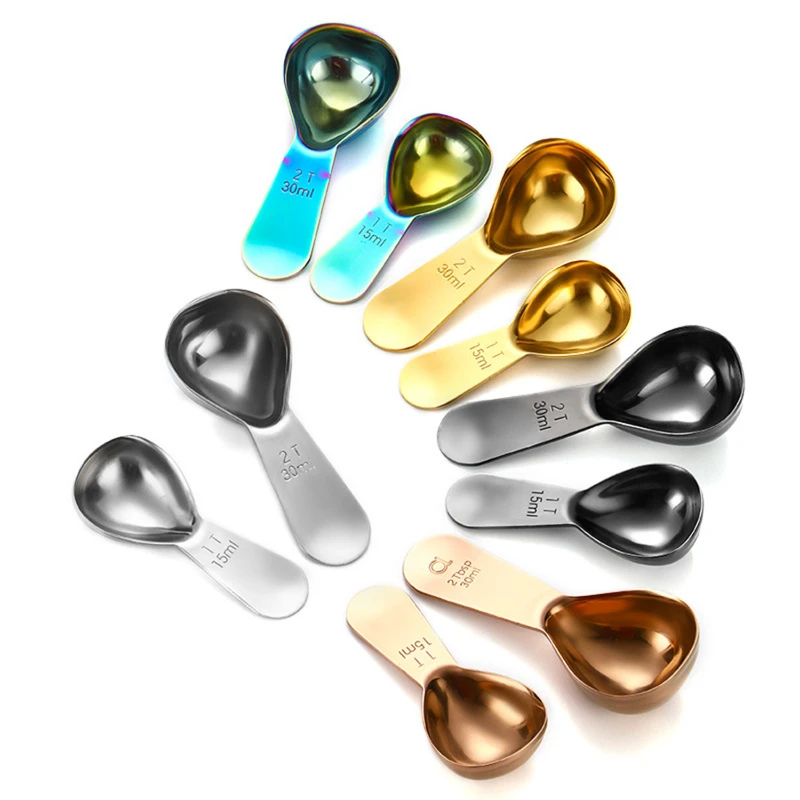 stainless steel coffee spoons set