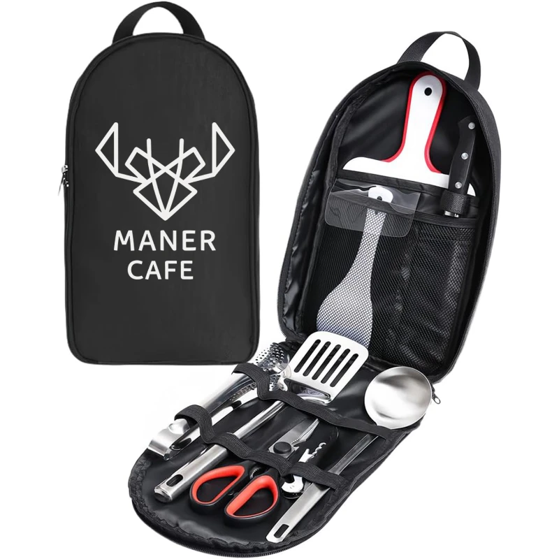 backpacking camping cookware kitchen utensil kit