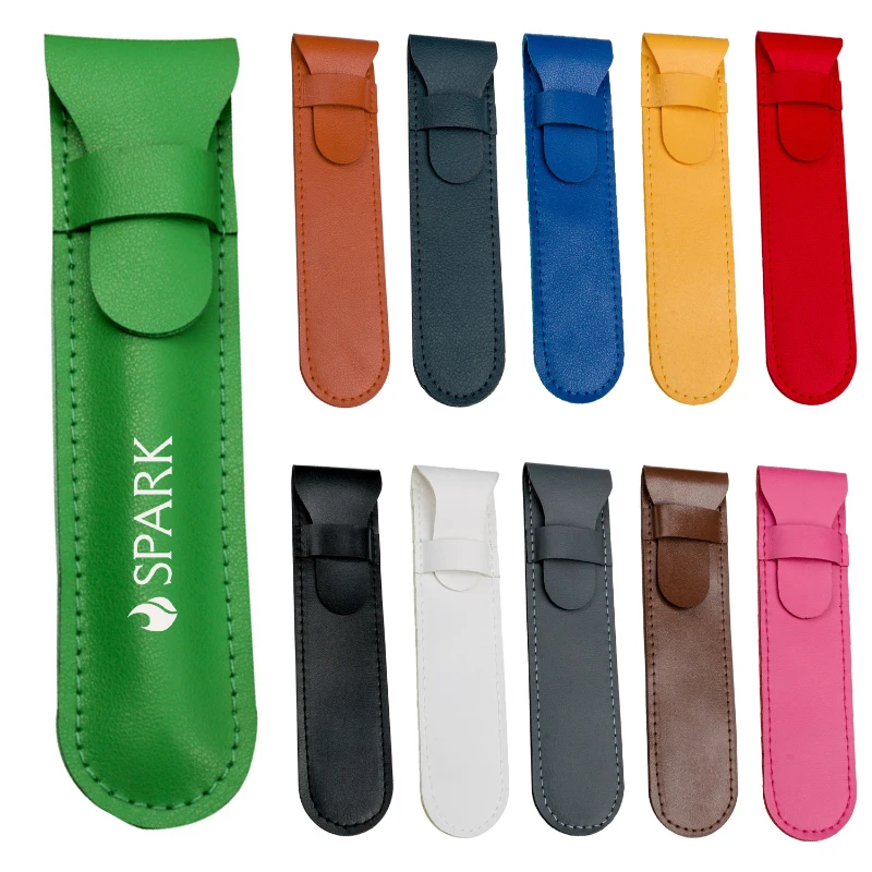 pu leather pen case holder protective sleeve cover