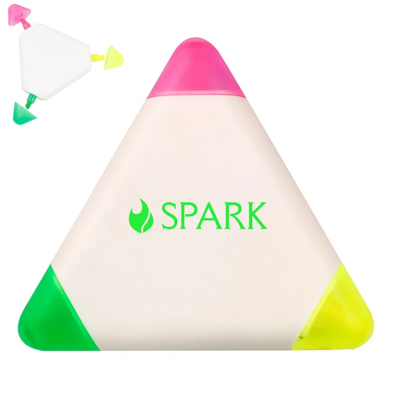 triangle highlighters 3 in 1 fluorescent marker pen