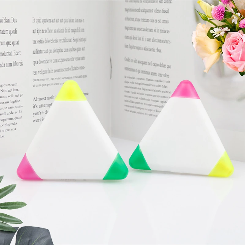 triangle highlighters 3 in 1 fluorescent marker pen