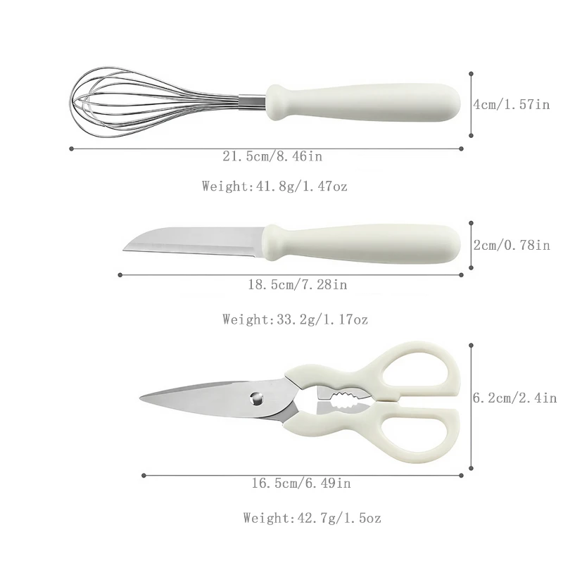 kitchen gadget 6 piece set with storage stand