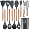 silicone non stick kitchen utensils 12 piece set