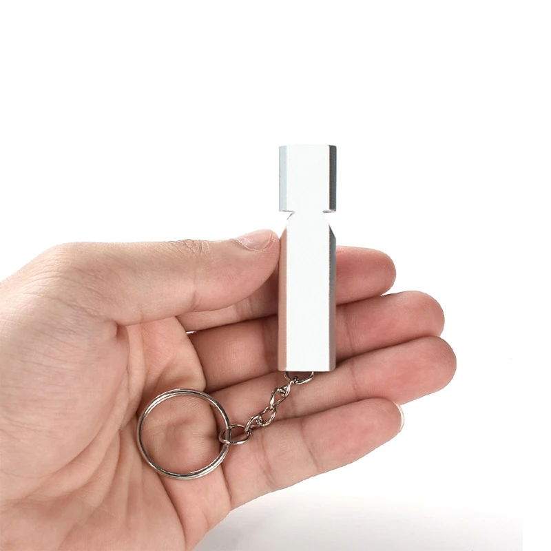 outdoor emergency whistle with keychain
