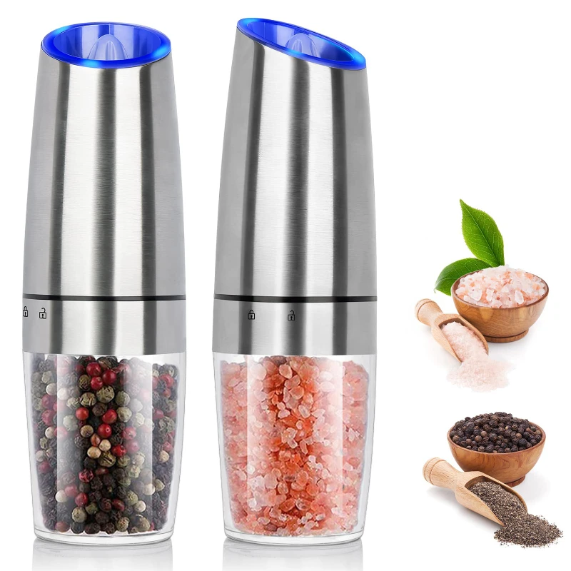 electric gravity salt and pepper grinder