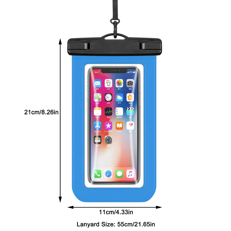 waterproof phone pouch with lanyard