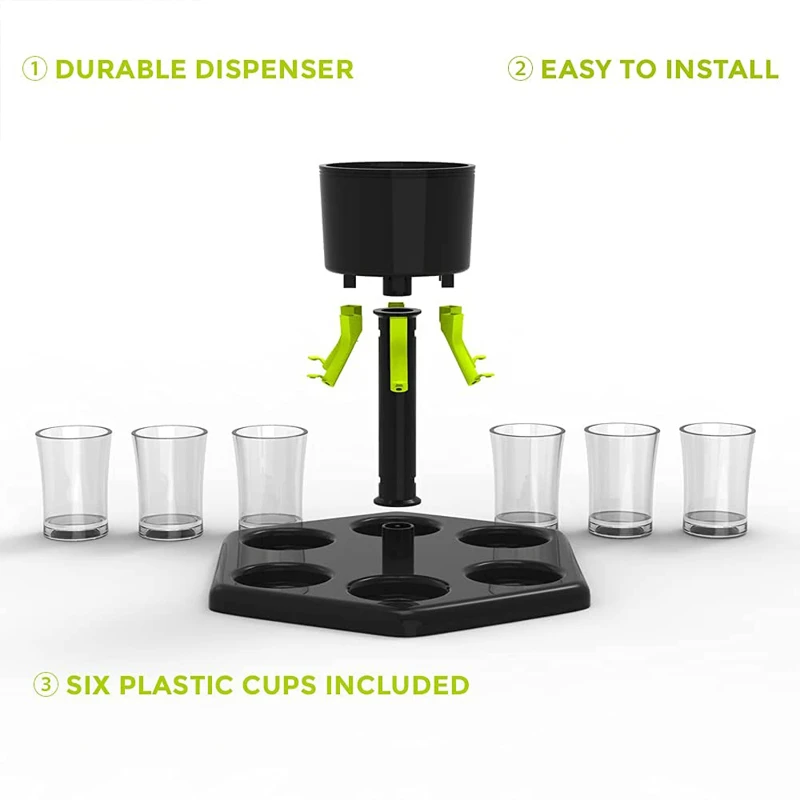 6 shot dispenser and holder