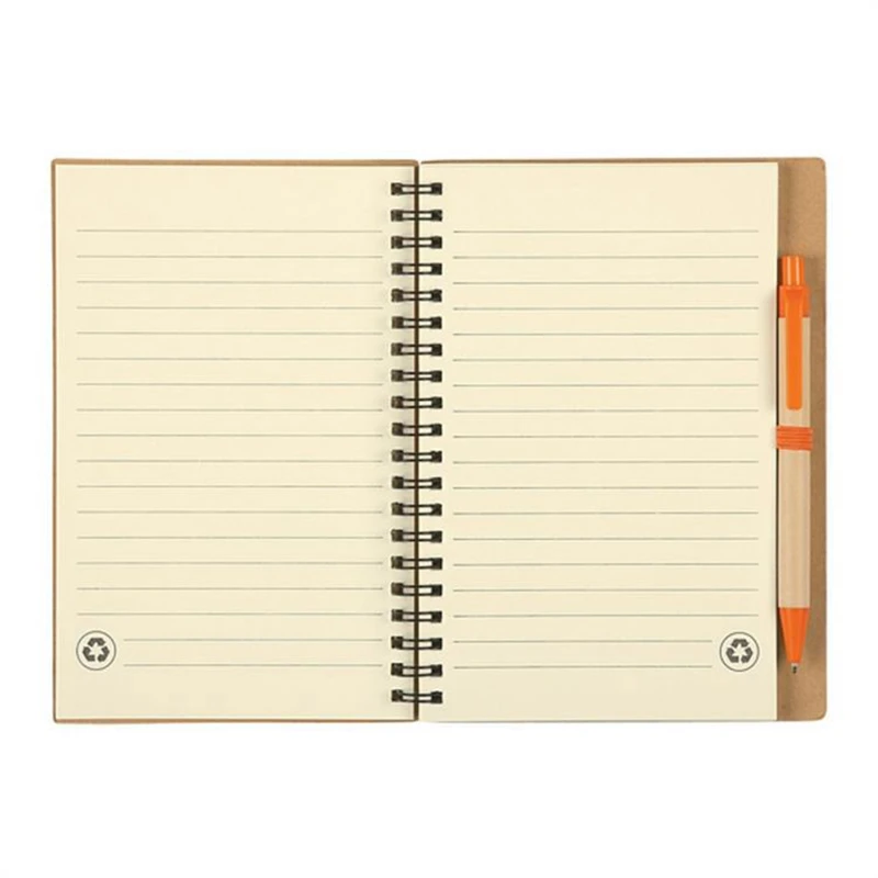 b6 spiral notebook with pen