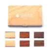 wood and aluminum card holder