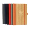 a5 bamboo notebook with elastic band