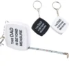 square keychain tape measure