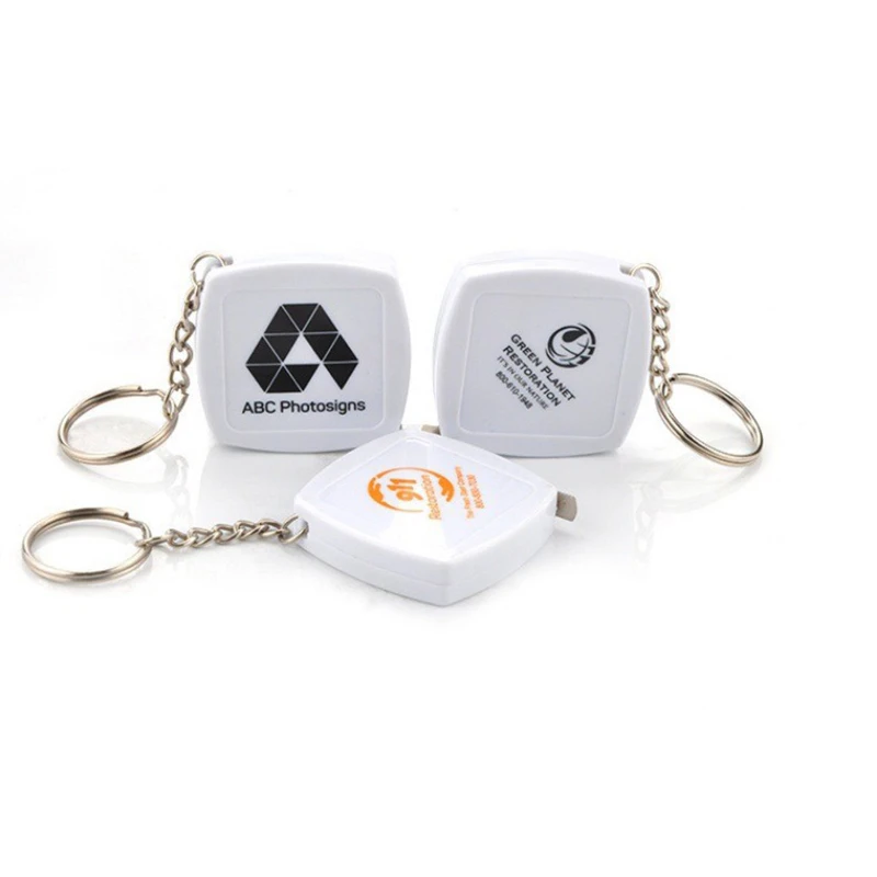 square keychain tape measure