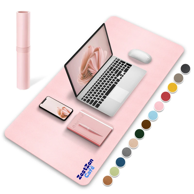 dual sided large leather mouse pad