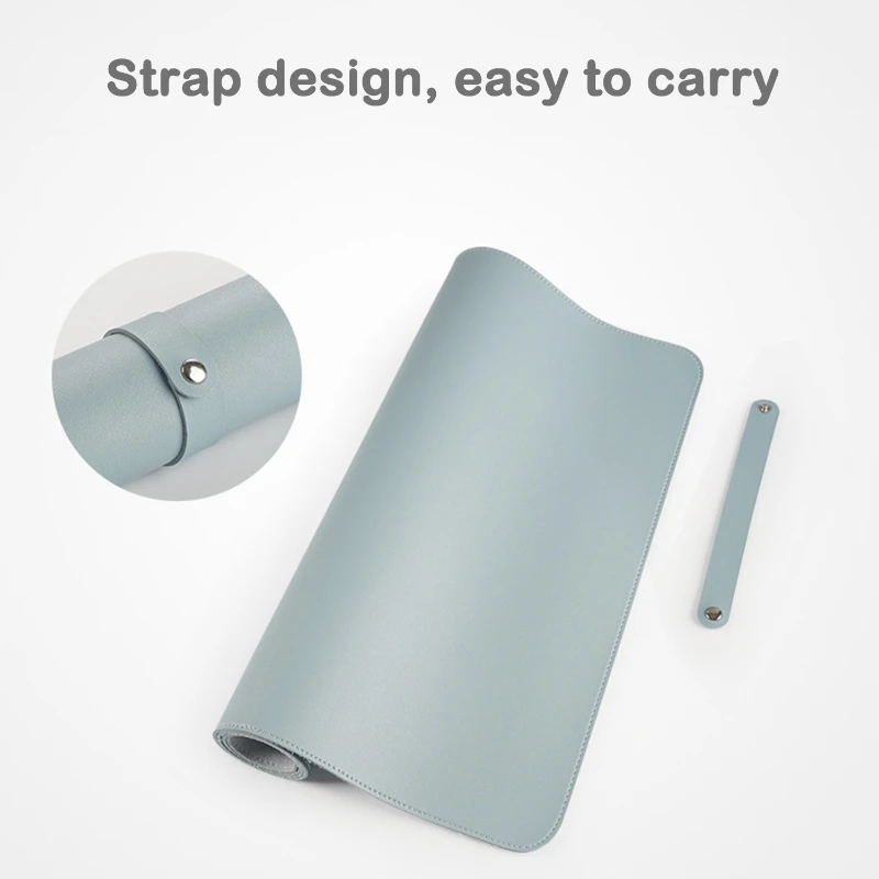 dual sided large leather mouse pad