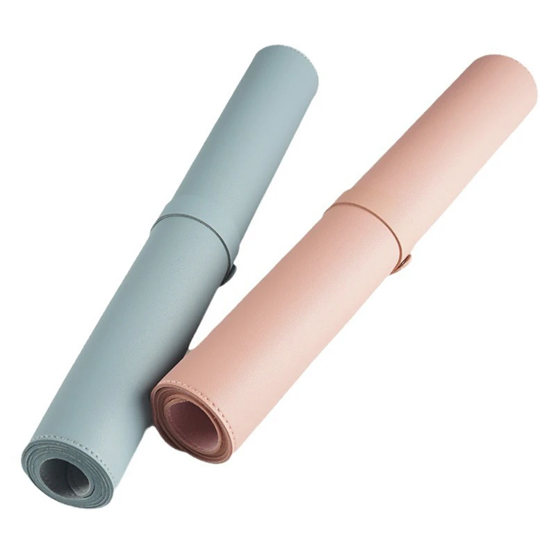 dual sided large leather mouse pad