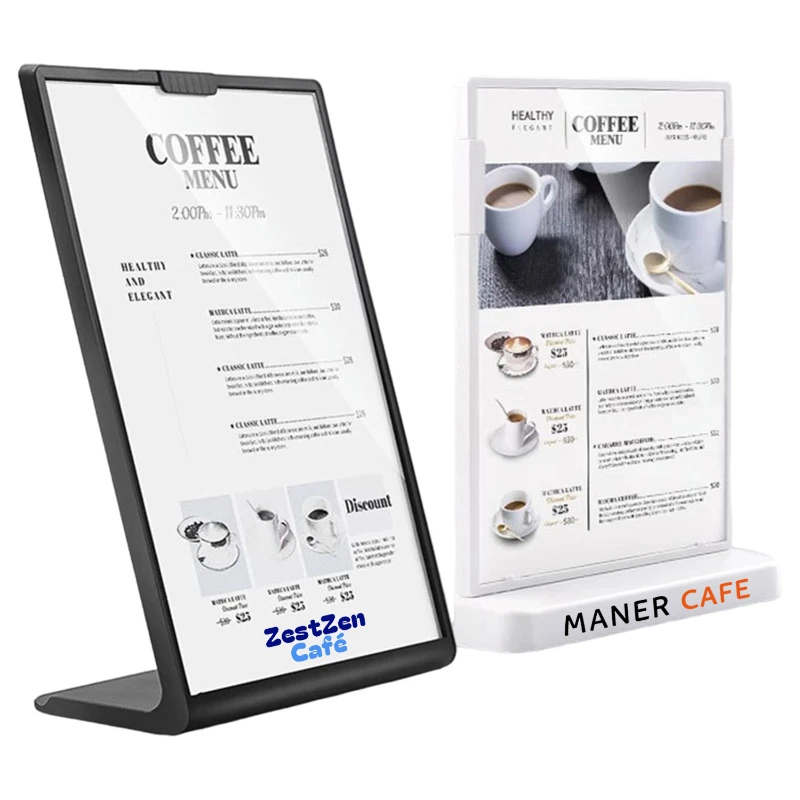 durable display stand for menus and promotions