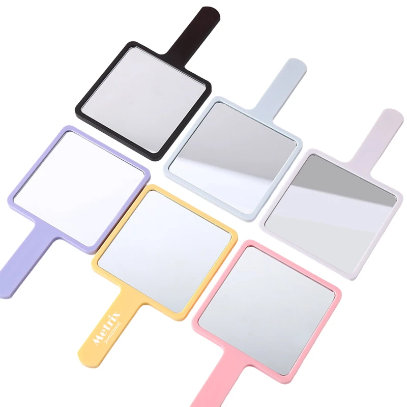 square handheld makeup mirror