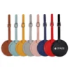 round pu leather luggage tag