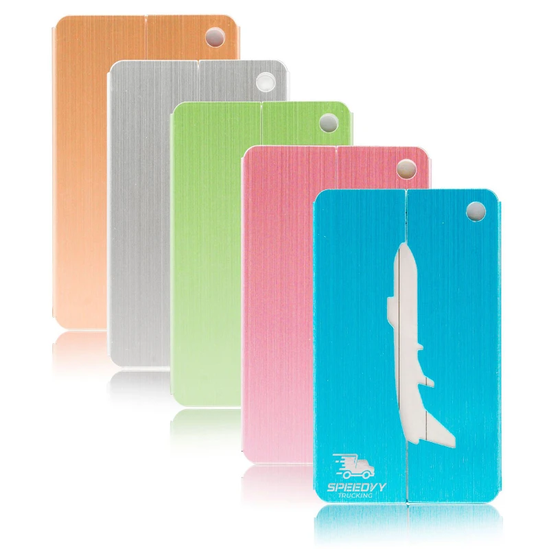 aluminum luggage tag
