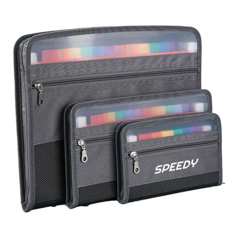 13 pocket zippered accordion file folder