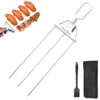 stainless steel semi automatic bbq fork