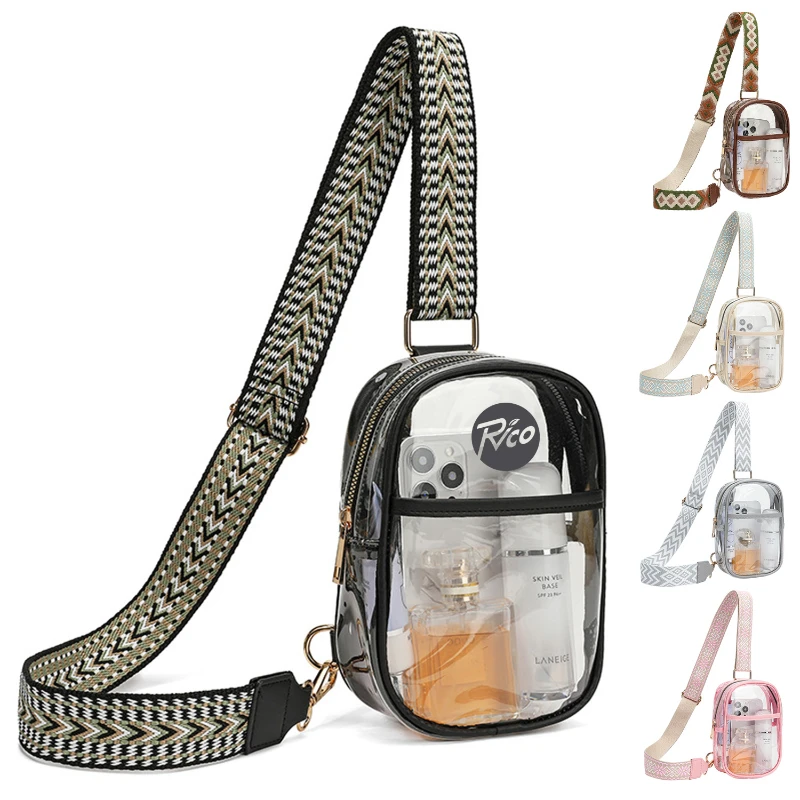 clear crossbody shoulder bag