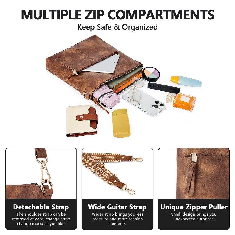 vintage crossbody bag with adjustable strap