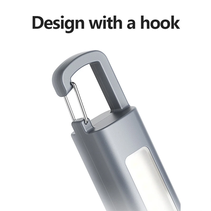 compact rechargeable led flashlight with hook